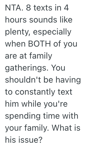 Screenshot 2025 07 11 at 4.04.48 PM She Didnt Text Her Boyfriend Very Much When She Was At A Family Game Night, And Hes Upset About The Lack Of Communication